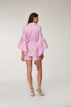 Pink Ruffle Elegance Coord Set Dress