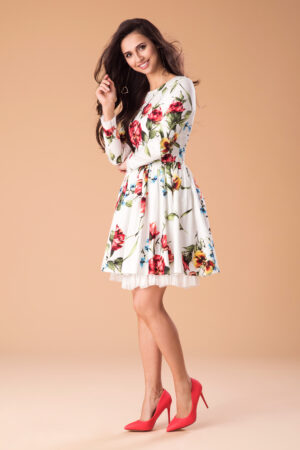 Romantic Rosebloom Waist-Fit Dress