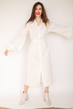 Elegant Ease White Maxi Dress